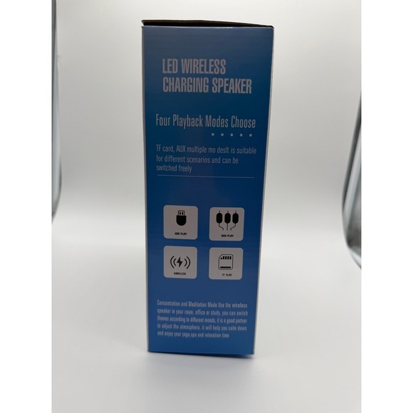 LED Wireless Charging Speaker 15 W White 0107 - Picture 3 of 5